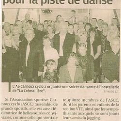 Article La Provence sur le Repas Dansant du Club 2010