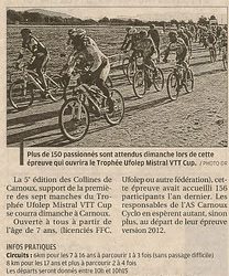 Article paru dans la Provence du 13 janvier 2012