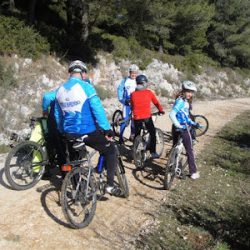 Sortie VTT du mercredi 15 février 2012 sous un fort mistral...