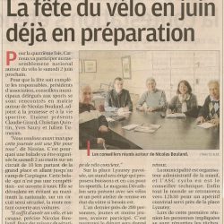 La Provence du 23 mars 2012 : La fête du vélo en juin déjà en préparation