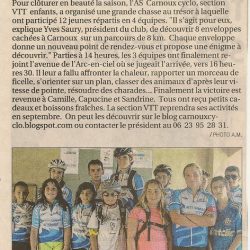 Article La Provence - La Chasse au Trésor Juin 2012