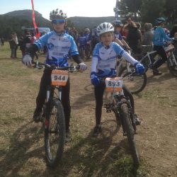 Sandrine et Lucas sur le Kids Offroad 2013 à Cassis