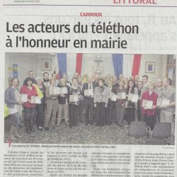 Article La Provence - Les acteurs du Téléthon à l'honneur en mairie - 18 mars 2013