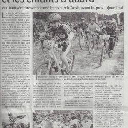 Article La Provence - Les randonnées, l'enduro et les enfants d'abord - 17 mars 2013