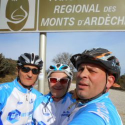 Patrick Joël et Stéphane sur les traces de l'Ardéchoise