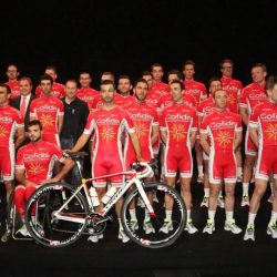 Présentation officielle de l'équipe Cofidis 2015 avec Johan au Vélodrome couvert de Roubaix